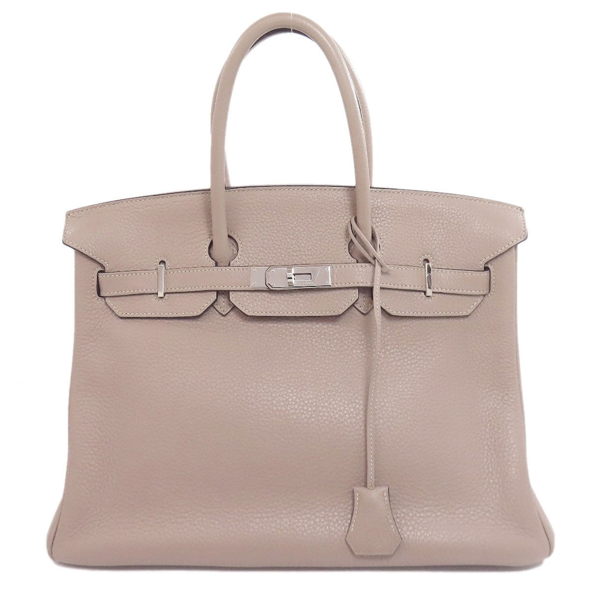 HERMES エルメス バーキン35 トゥルティエールグレー シルバー金具 ハンドバッグ トリヨン レディース 中古