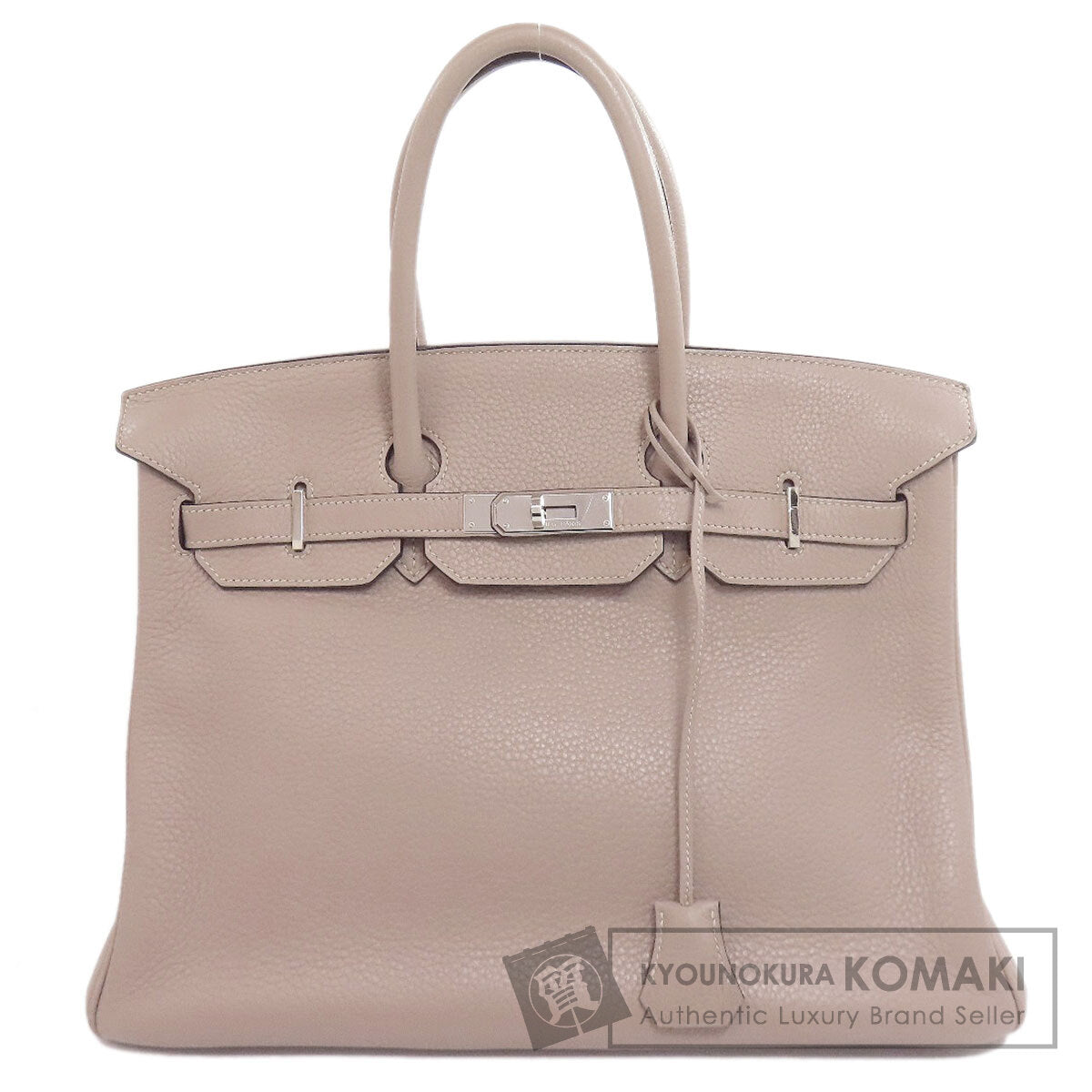 HERMES エルメス バーキン35 トゥルティエールグレー シルバー金具 ハンドバッグ トリヨン レディース 中古