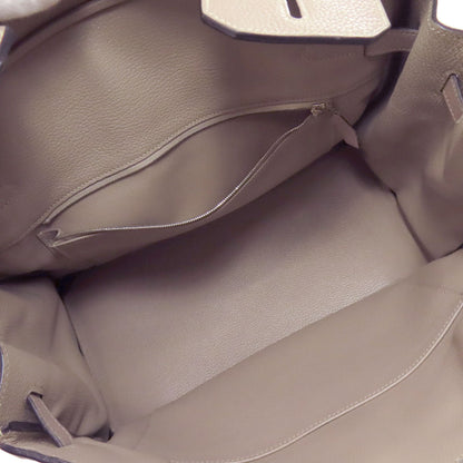 HERMES エルメス バーキン35 トゥルティエールグレー シルバー金具 ハンドバッグ トリヨン レディース 中古