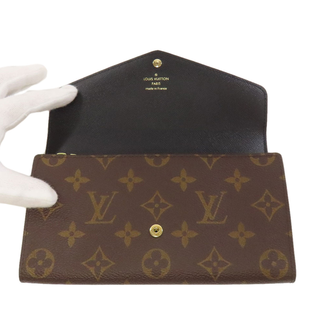 LOUIS VUITTON ルイヴィトン M80726 ポルトフォイユ・サラ 長財布（小銭入れあり） モノグラムリバース レディース 中古