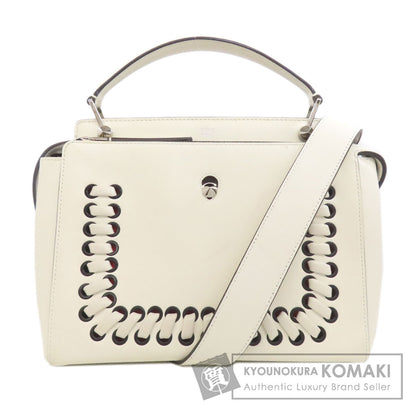 FENDI フェンディ ドットコム 2WAY ハンドバッグ カーフ レディース 中古