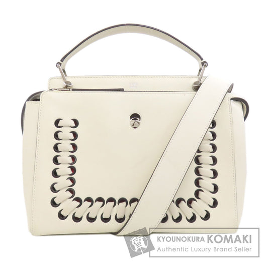 FENDI フェンディ ドットコム 2WAY ハンドバッグ カーフ レディース 中古
