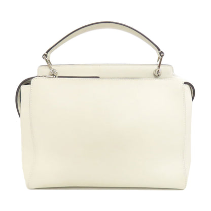 FENDI フェンディ ドットコム 2WAY ハンドバッグ カーフ レディース 中古