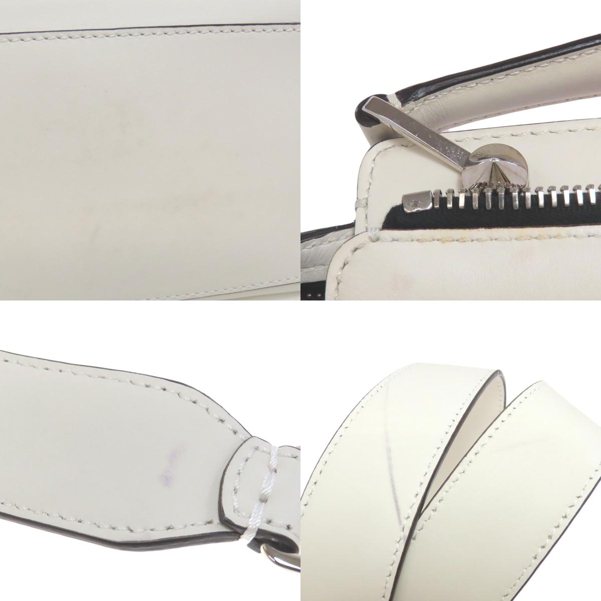 FENDI フェンディ ドットコム 2WAY ハンドバッグ カーフ レディース 中古