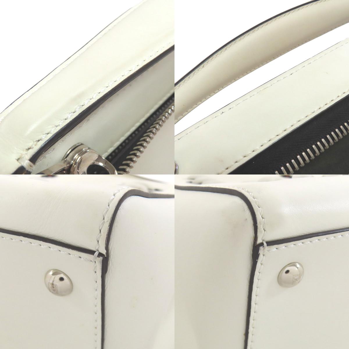 FENDI フェンディ ドットコム 2WAY ハンドバッグ カーフ レディース 中古