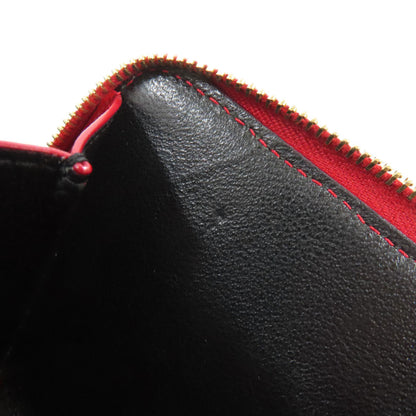 YVES SAINT LAURENT イヴ・サンローラン Vステッチ 二つ折り財布（小銭入れあり） カーフ レディース 中古