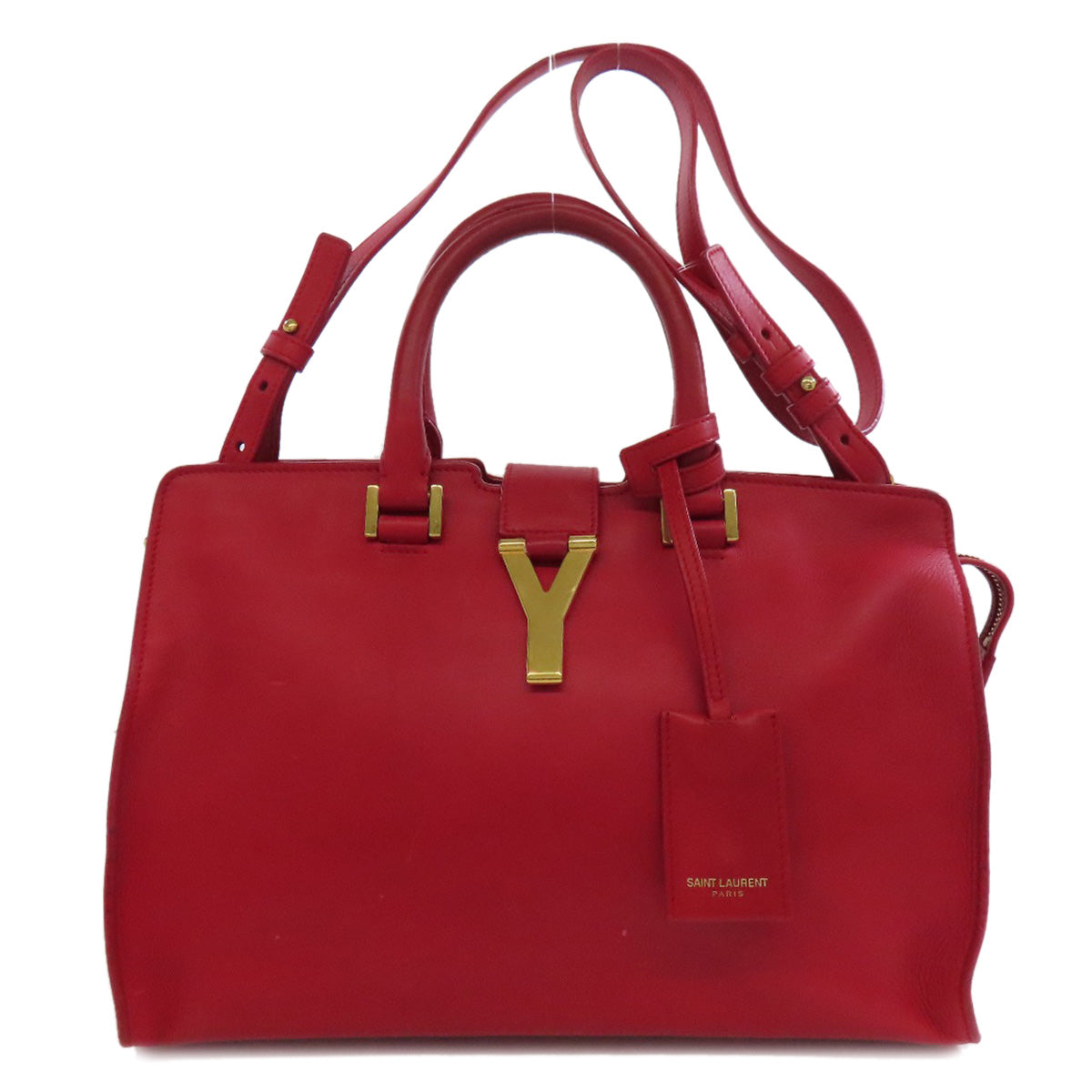 SAINT LAURENT サンローラン プチカバス 2WAY ハンドバッグ レザー レディース 中古