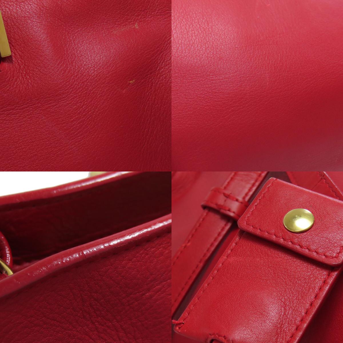 SAINT LAURENT サンローラン プチカバス 2WAY ハンドバッグ レザー レディース 中古