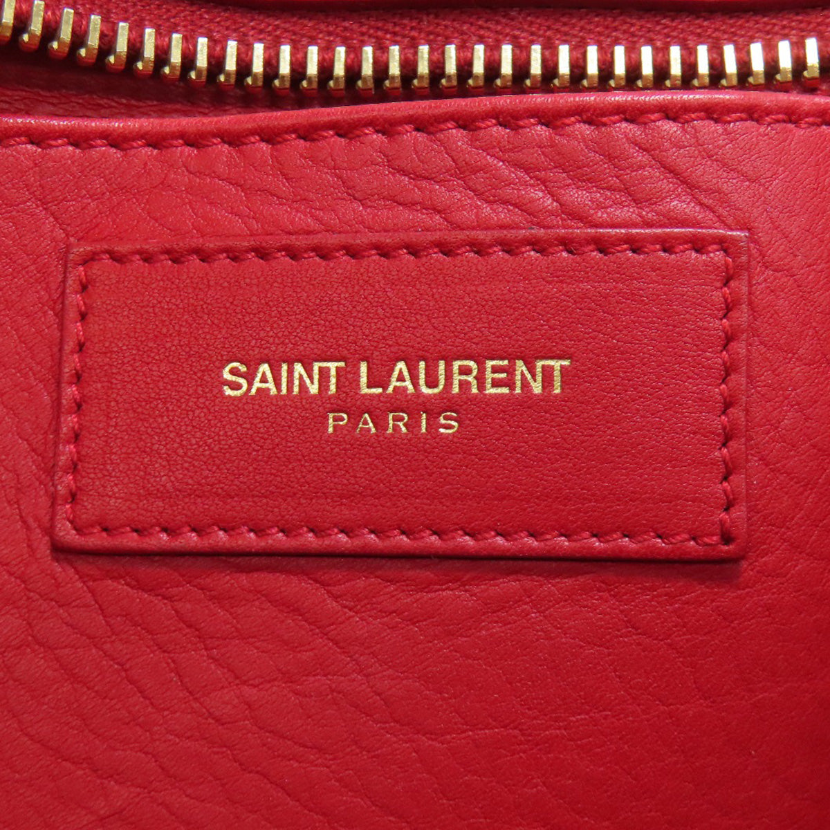 SAINT LAURENT サンローラン プチカバス 2WAY ハンドバッグ レザー レディース 中古