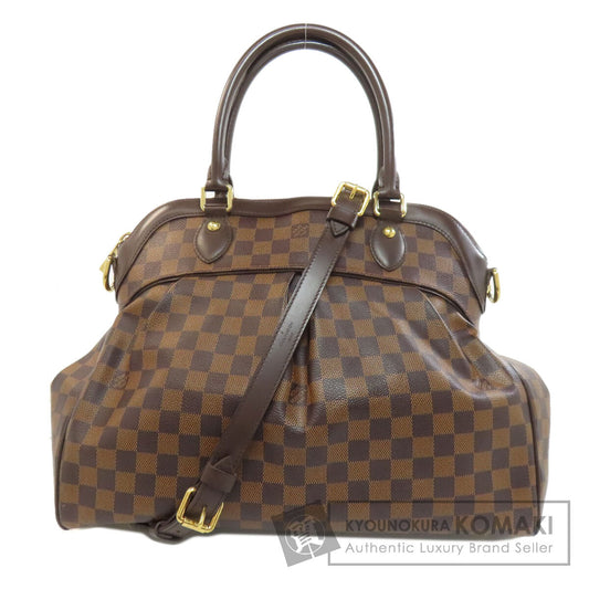 LOUIS VUITTON ルイヴィトン N51997 トレヴィGM トートバッグ ダミエキャンバス レディース 中古