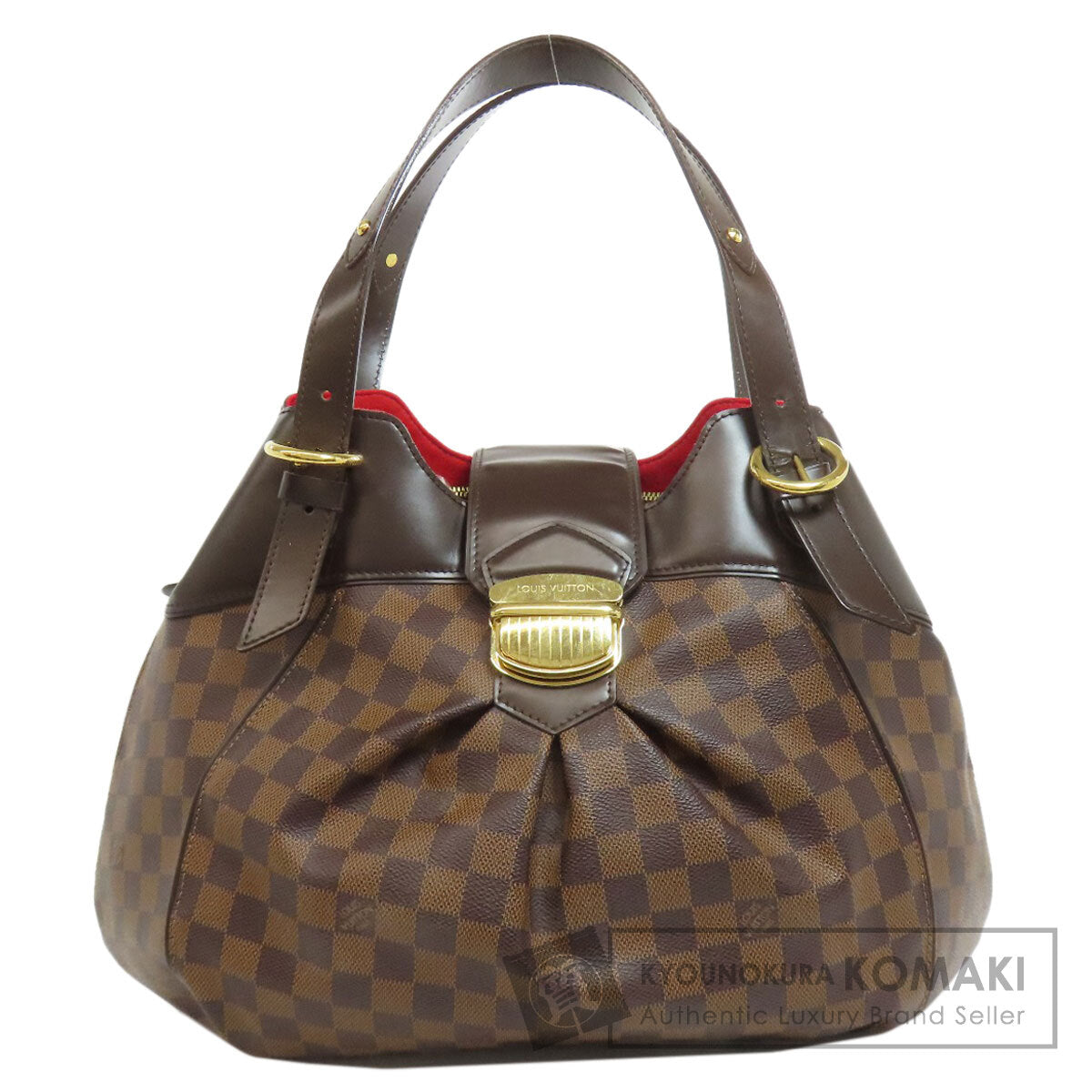 LOUIS VUITTON ルイヴィトン N41542 システィナGM トートバッグ ダミエキャンバス レディース 中古