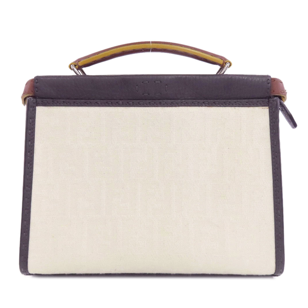 FENDI フェンディ ピーカブー フィット セレリア 2WAY ハンドバッグ キャンバス レディース 中古