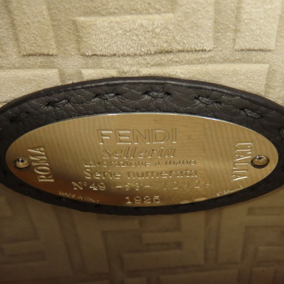 FENDI フェンディ ピーカブー フィット セレリア 2WAY ハンドバッグ キャンバス レディース 中古