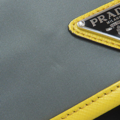PRADA プラダ 2NH011 ロゴ金具 クラッチバッグ ナイロン レディース 中古