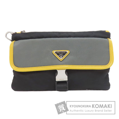 PRADA プラダ 2NH011 ロゴ金具 クラッチバッグ ナイロン レディース 中古