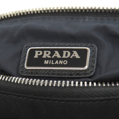 PRADA プラダ 2NH011 ロゴ金具 クラッチバッグ ナイロン レディース 中古
