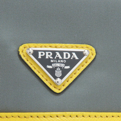 PRADA プラダ 2NH011 ロゴ金具 クラッチバッグ ナイロン レディース 中古