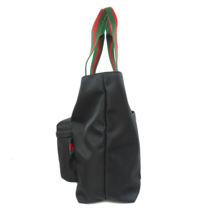 GUCCI グッチ 802172 ラージトート シェリーライン トートバッグ ナイロン レディース 中古