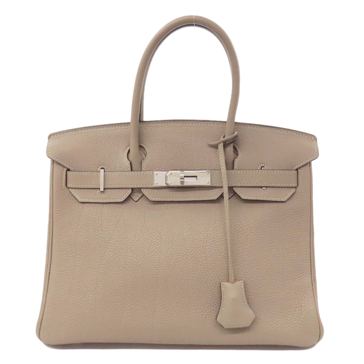 HERMES エルメス バーキン30 シルバー金具 ハンドバッグ トゴ レディース 中古