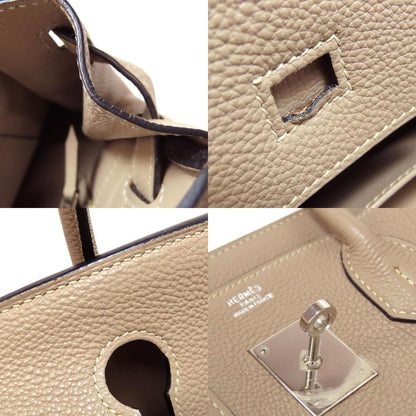 HERMES エルメス バーキン30 シルバー金具 ハンドバッグ トゴ レディース 中古