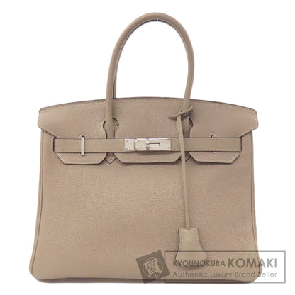 HERMES エルメス バーキン30 シルバー金具 ハンドバッグ トゴ レディース 中古