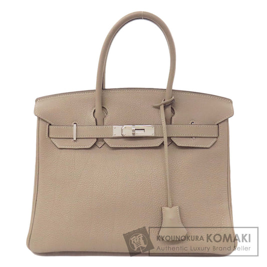 HERMES エルメス バーキン30 シルバー金具 ハンドバッグ トゴ レディース 中古