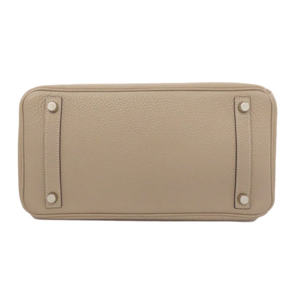 HERMES エルメス バーキン30 シルバー金具 ハンドバッグ トゴ レディース 中古