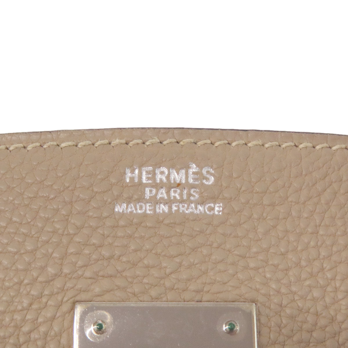 HERMES エルメス バーキン30 シルバー金具 ハンドバッグ トゴ レディース 中古