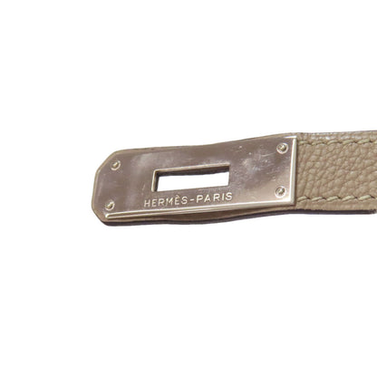 HERMES エルメス バーキン30 シルバー金具 ハンドバッグ トゴ レディース 中古