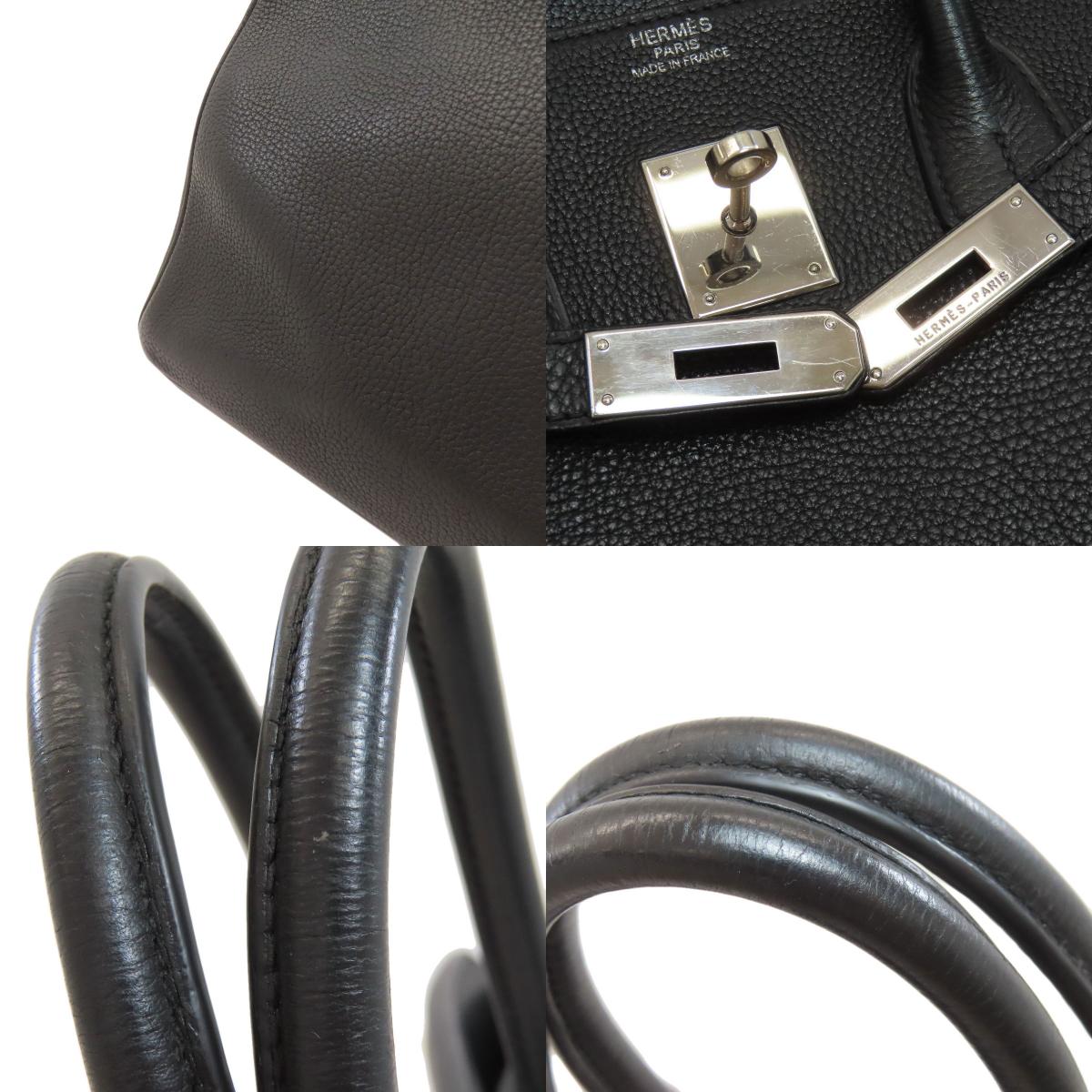 HERMES エルメス バーキン35 シルバー金具 ハンドバッグ トゴ レディース 中古