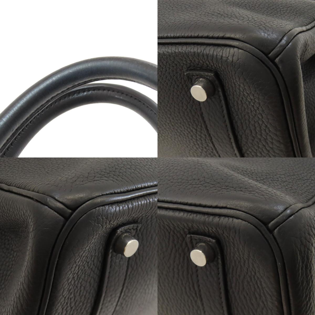 HERMES エルメス バーキン35 シルバー金具 ハンドバッグ トゴ レディース 中古
