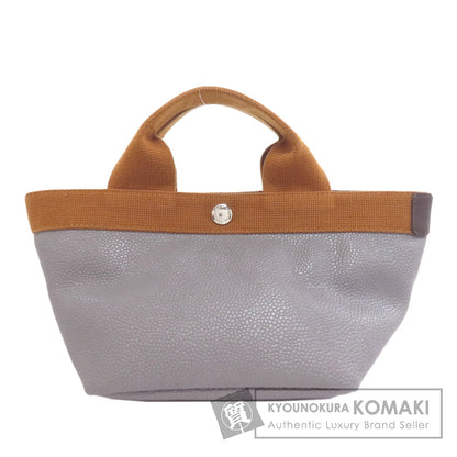 Herve Chapelier エルベ・シャプリエ ミニバッグ 舟形トート ハンドバッグ コットン レディース 中古