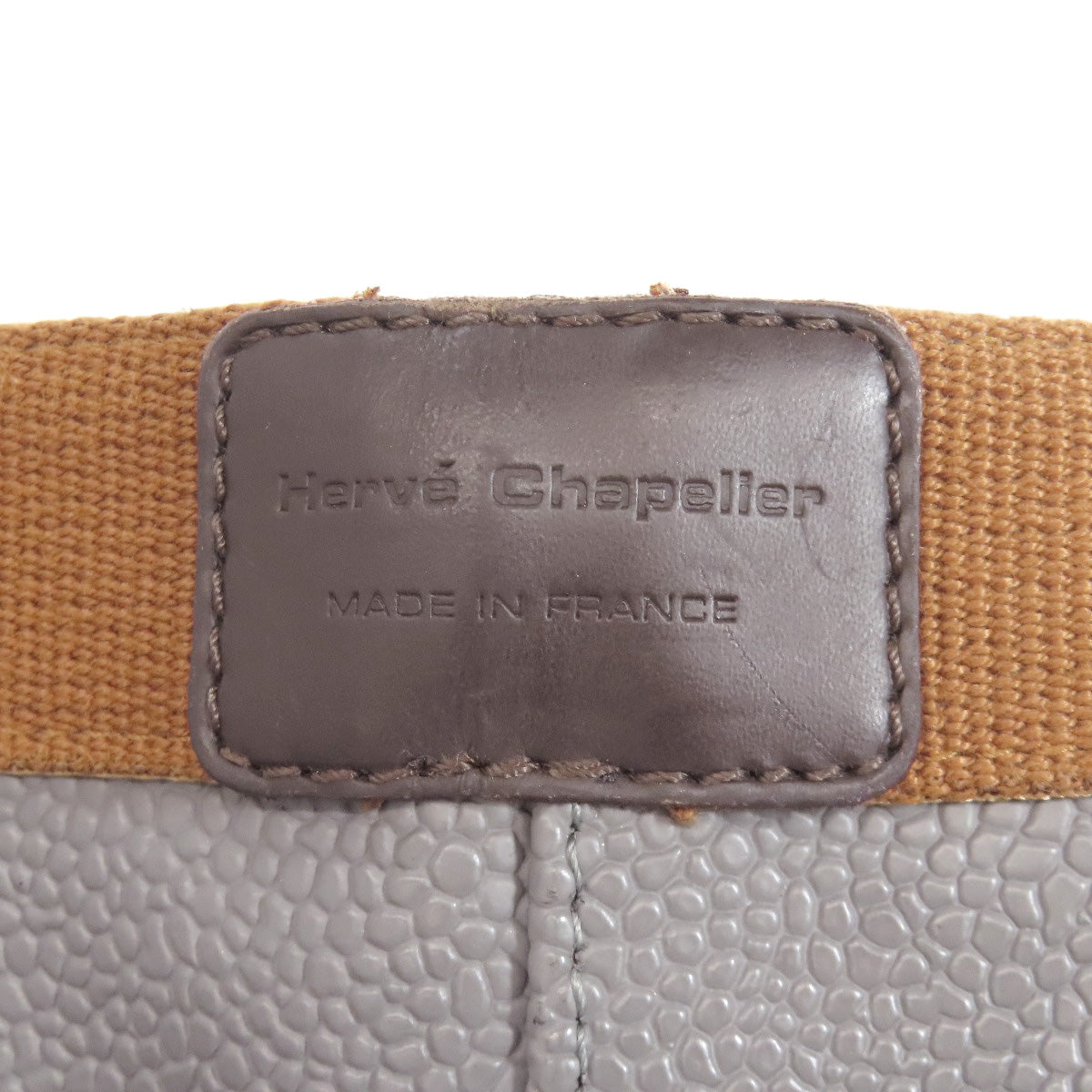 Herve Chapelier エルベ・シャプリエ ミニバッグ 舟形トート ハンドバッグ コットン レディース 中古