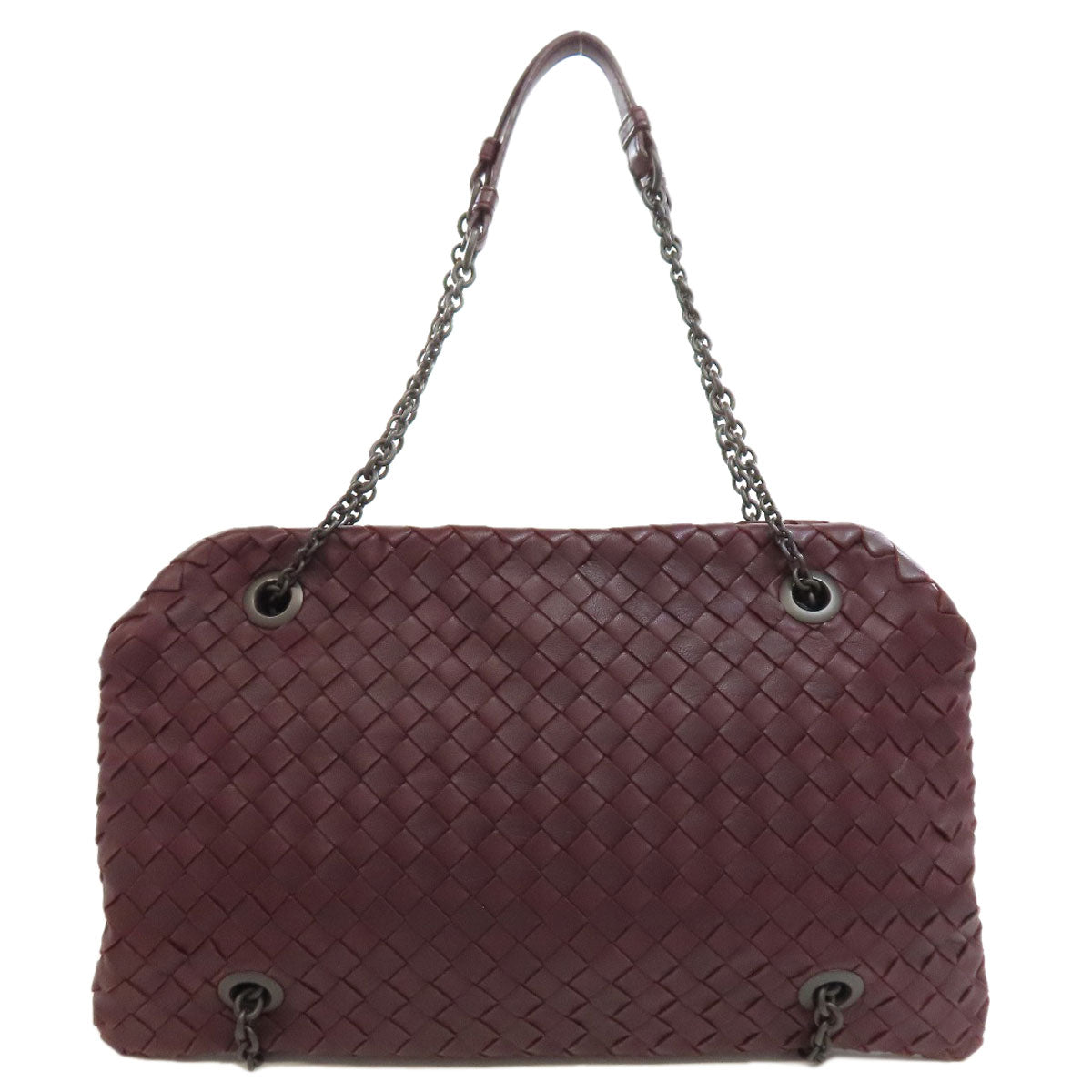 BOTTEGA VENETA ボッテガヴェネタ イントレチャート ハンドバッグ カーフ レディース 中古