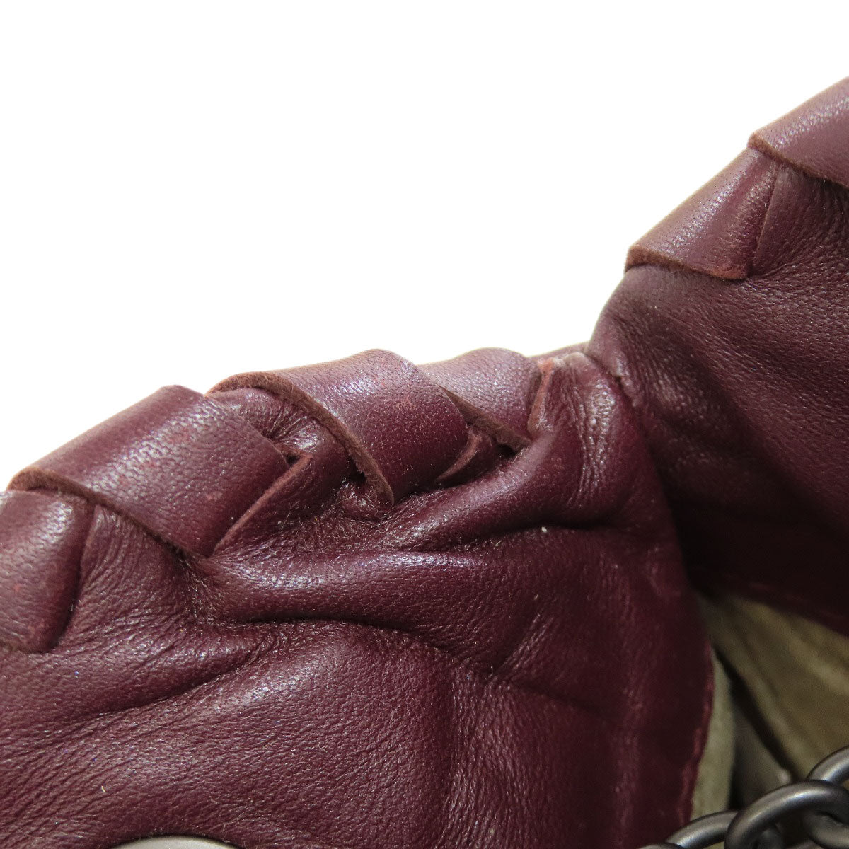 BOTTEGA VENETA ボッテガヴェネタ イントレチャート ハンドバッグ カーフ レディース 中古