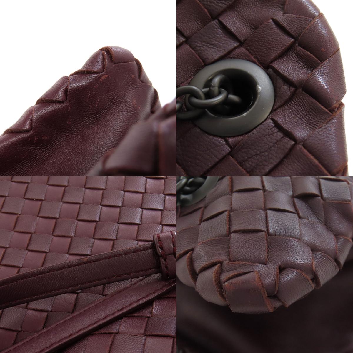 BOTTEGA VENETA ボッテガヴェネタ イントレチャート ハンドバッグ カーフ レディース 中古