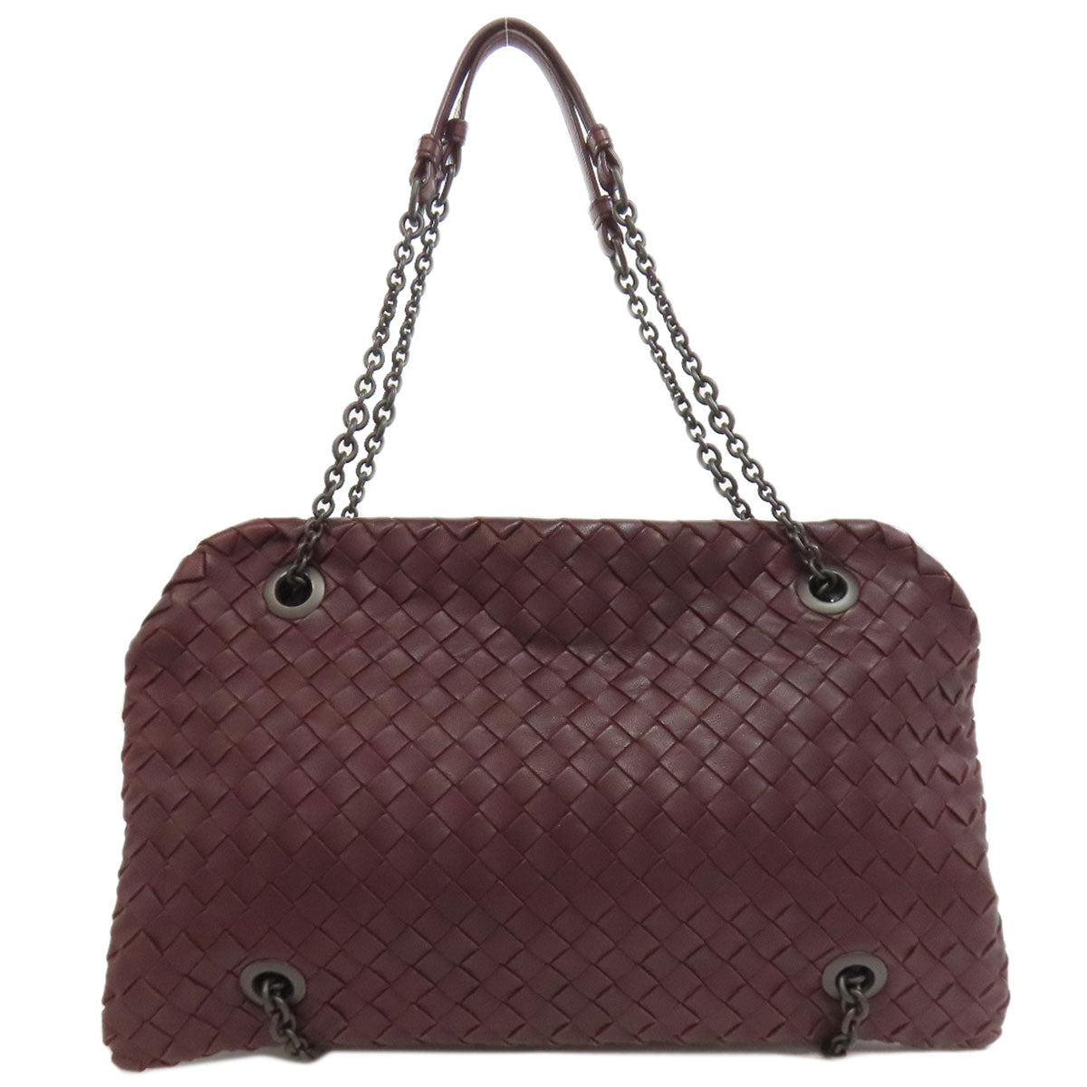 BOTTEGA VENETA ボッテガヴェネタ イントレチャート ハンドバッグ カーフ レディース 中古