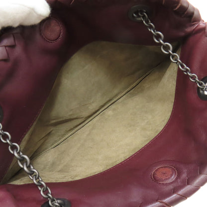 BOTTEGA VENETA ボッテガヴェネタ イントレチャート ハンドバッグ カーフ レディース 中古