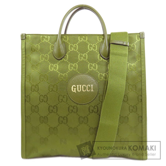 GUCCI グッチ 696043 オフザグリッド 2WAY トートバッグ ナイロン レディース 中古