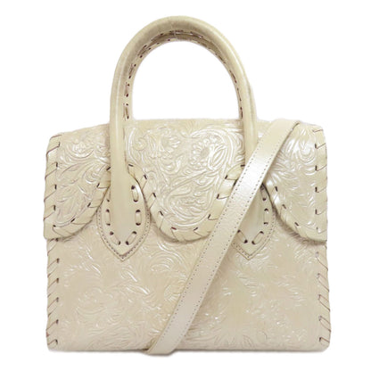 SELECT BAG セレクトバッグ グレースコンチネンタル カービングトライブス 2WAY ハンドバッグ レザー レディース 中古