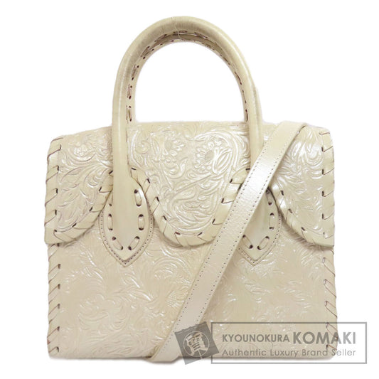 SELECT BAG セレクトバッグ グレースコンチネンタル カービングトライブス 2WAY ハンドバッグ レザー レディース 中古