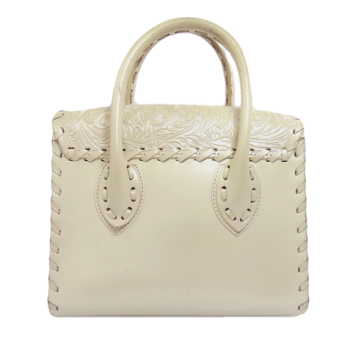 SELECT BAG セレクトバッグ グレースコンチネンタル カービングトライブス 2WAY ハンドバッグ レザー レディース 中古