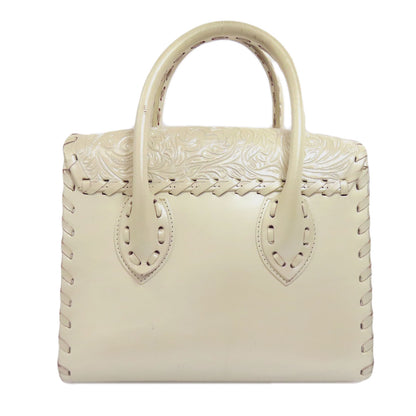 SELECT BAG セレクトバッグ グレースコンチネンタル カービングトライブス 2WAY ハンドバッグ レザー レディース 中古