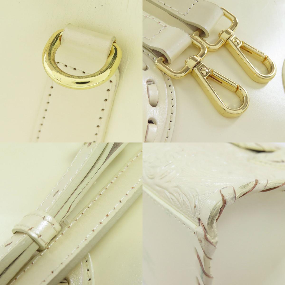 SELECT BAG セレクトバッグ グレースコンチネンタル カービングトライブス 2WAY ハンドバッグ レザー レディース 中古