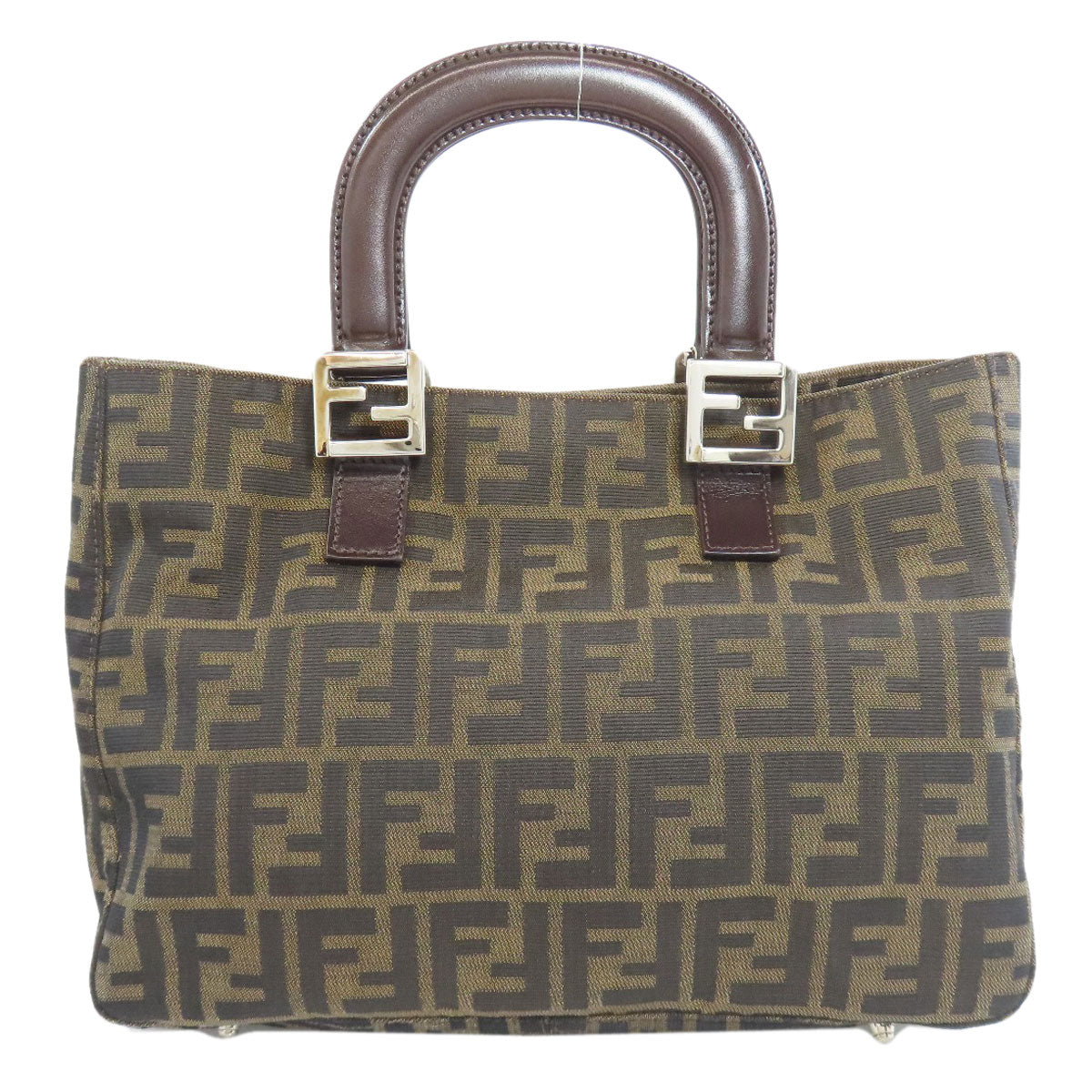 FENDI フェンディ ズッカ柄 トートバッグ キャンバス レディース 中古