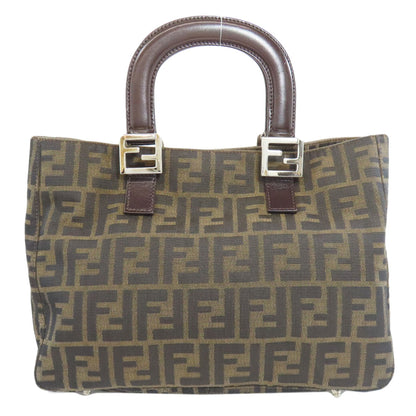 FENDI フェンディ ズッカ柄 トートバッグ キャンバス レディース 中古
