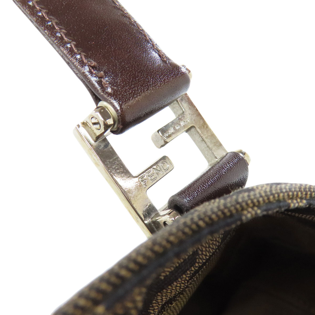 FENDI フェンディ ズッカ柄 トートバッグ キャンバス レディース 中古