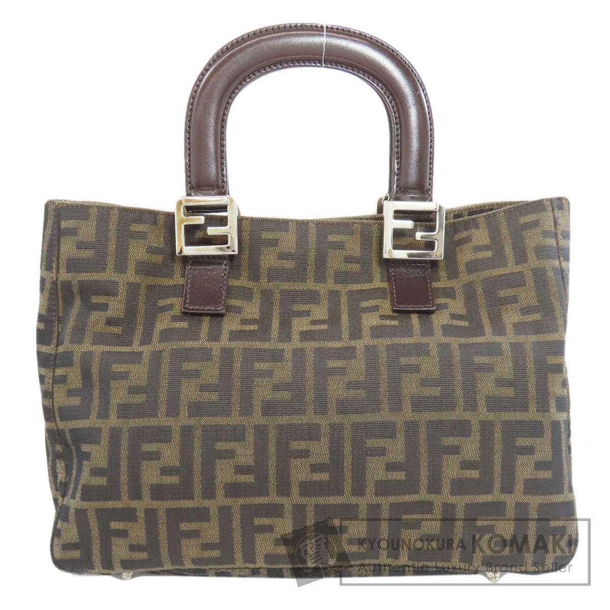 FENDI フェンディ ズッカ柄 トートバッグ キャンバス レディース 中古
