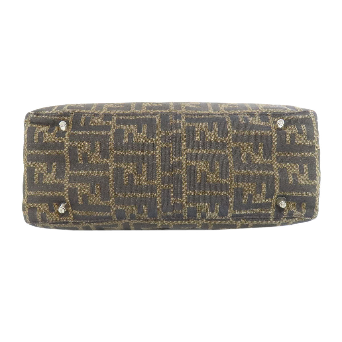 FENDI フェンディ ズッカ柄 トートバッグ キャンバス レディース 中古