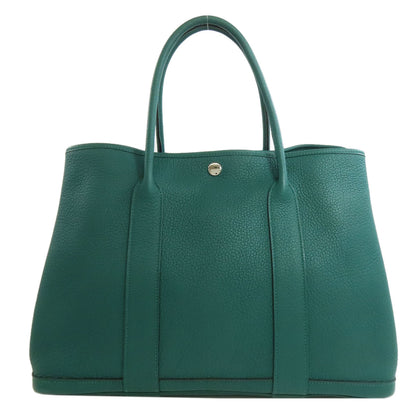 HERMES エルメス ガーデンパーティPM マカライト シルバー金具 トートバッグ ネゴンダ レディース 中古